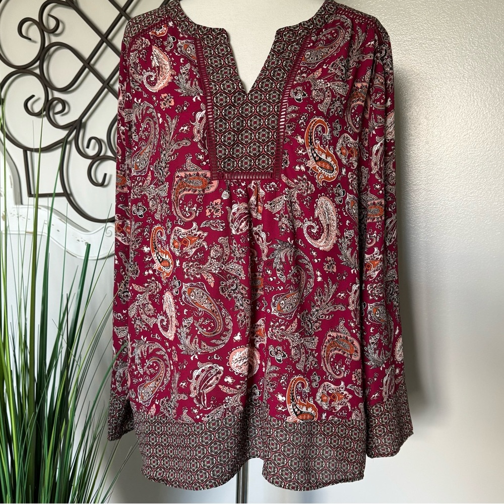 DR2 Size XL Long Sleeve Blouse Top